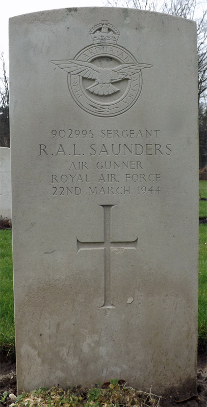 Sgt Ronald Arthur Leighton Saunders<br /><br /><br />died on active duty - March 22nd, 1944